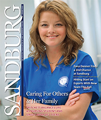 2019 Magazine cover with female nursing student waring scrubs.