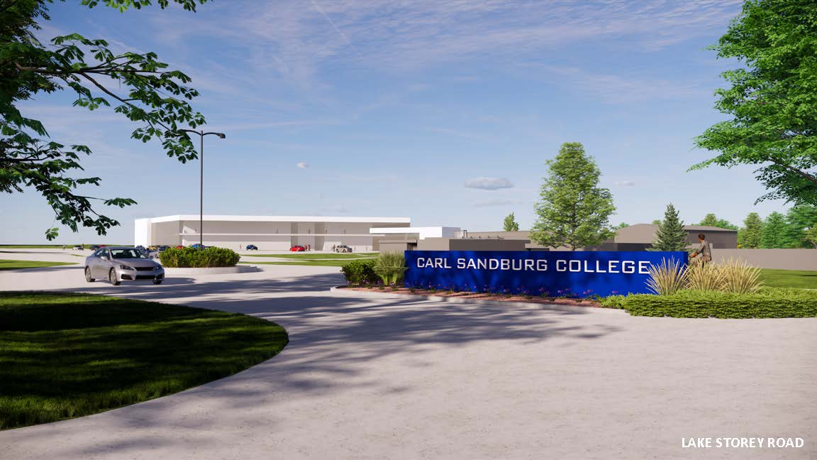 Sandburg entrance rendering