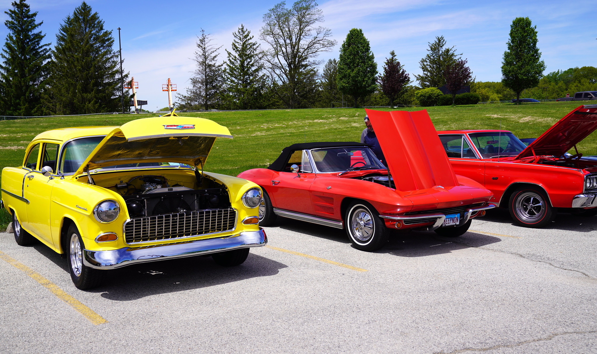 Vehicles at Sandburg Car Show