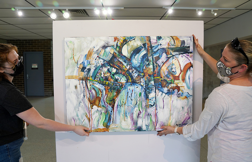 Preston Jackson art show installation