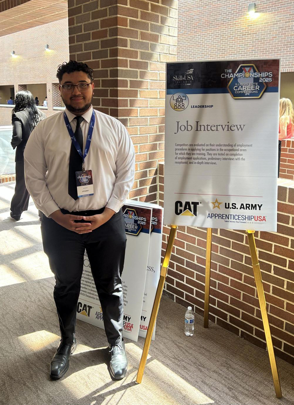 Eleazer Zuniga at SkillsUSA competition