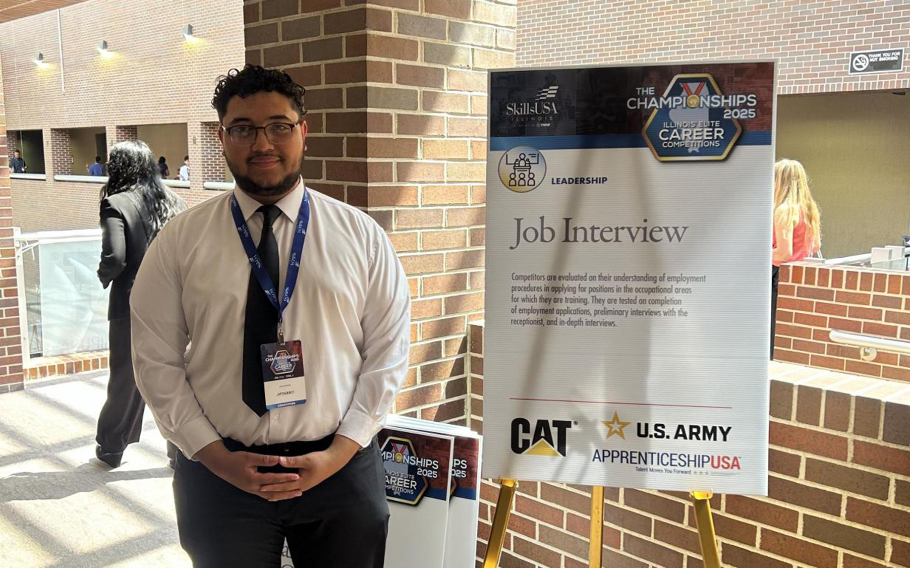 Eleazer Zuniga at SkillsUSA competition.