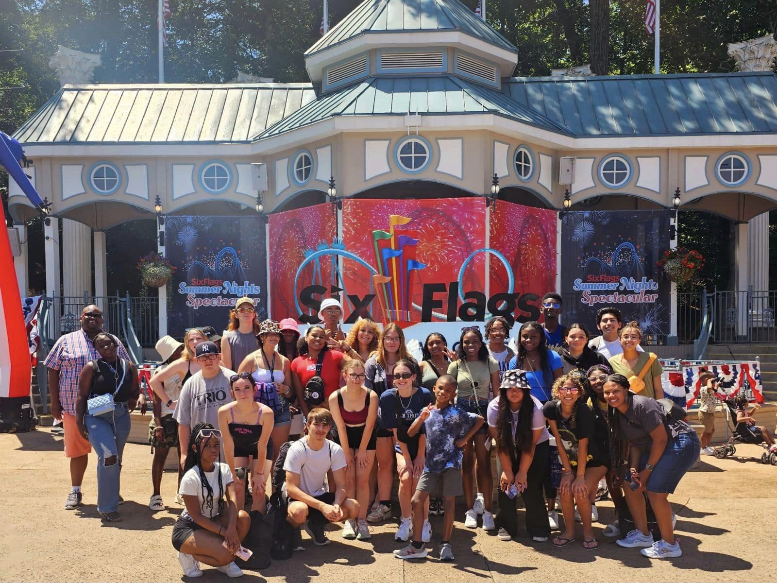 TRIO students at Atlanta Six Flags
