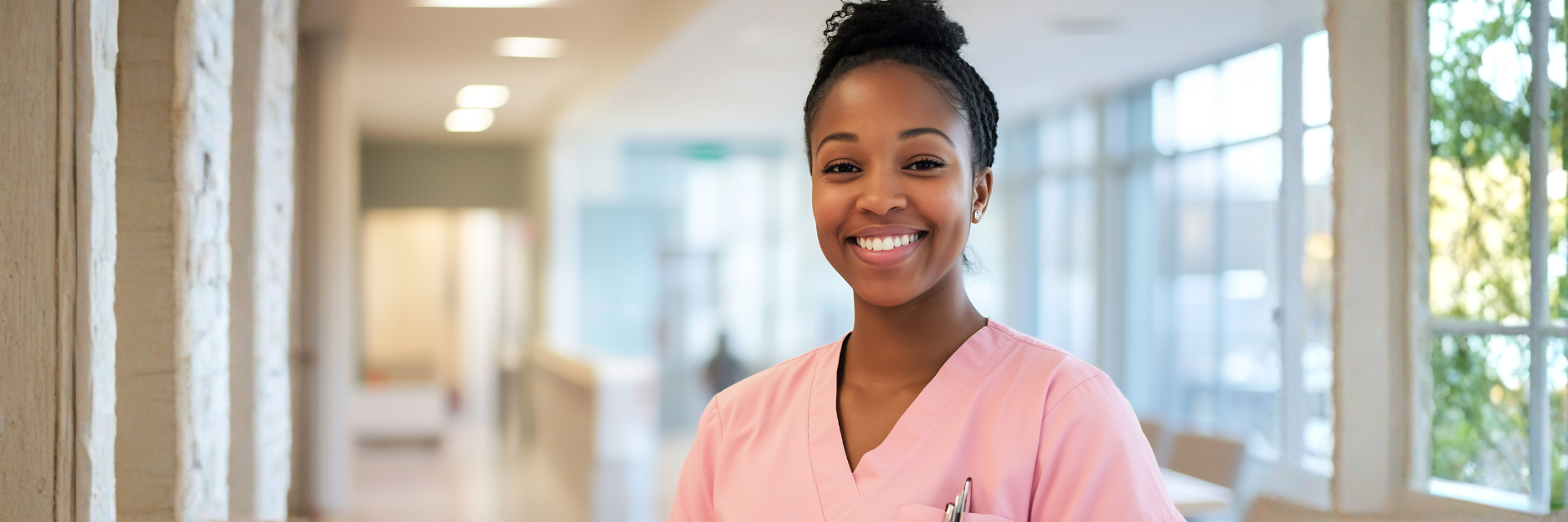 a community health worker at a healthcare facility