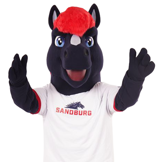 Sandburg's new mascot.