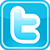 Twitter logo that links to Library's twitter account.
