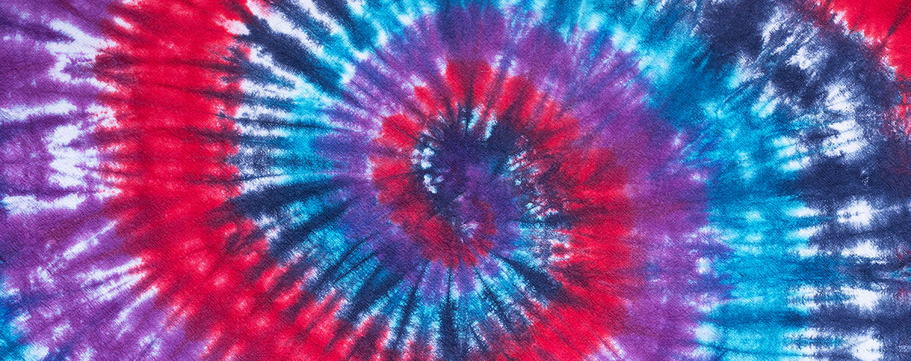 Tie-dye pattern.