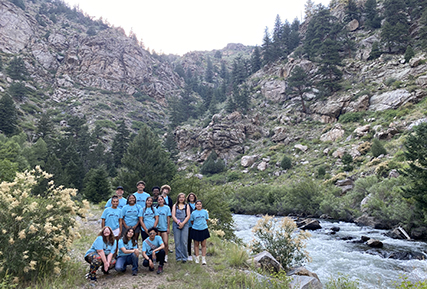 UBMS students in the mountains